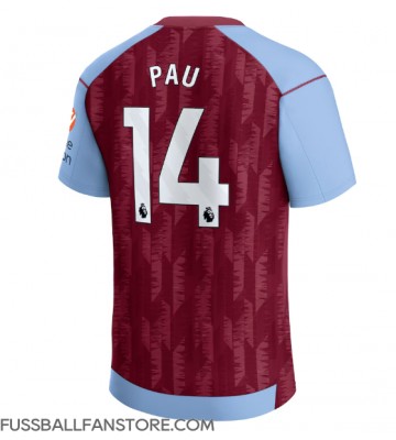 Aston Villa Pau Torres #14 Replik Heimtrikot 2023-24 Kurzarm